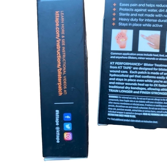 KT Tape Performance+ Blister Treatment Patch, Waterproof Hydrocolloid Bandage - Picture 5 of 6